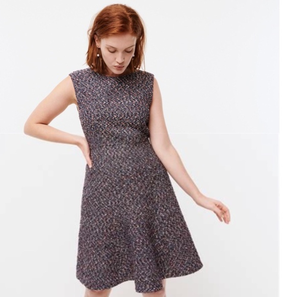 J.Crew confetti tweed dress